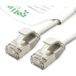 Roline Green U/FTP DataCenter Patch Cord Cat.6A (Class EA), LSOH, slim, grey, 0.