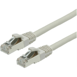 Value S/FTP Patch Cord Cat.6 (Class E), halogen-free, grey, 0.5 m