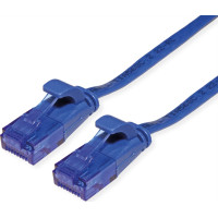 VALUE UTP Patch Cord, Cat.6A (Class EA), extra-flat, blue, 1.5 m