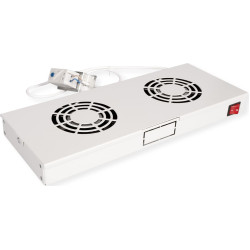 Roline 19-inch roof fan unit 2 fans, Thermostat grey