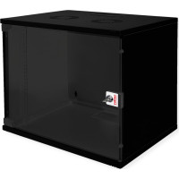 Roline 19-inch wall-mounted housing Basic 9 U, 540x400 BxT kit black