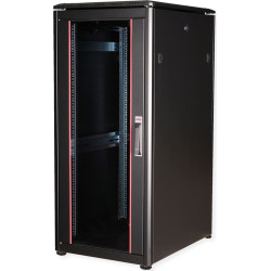 Roline 19-inch Network Cabinet Pro 26 U, 600x800 WxD Glass door black