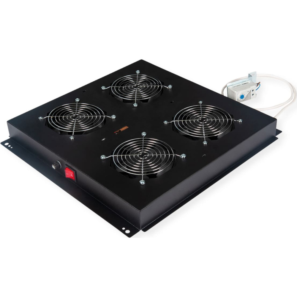 Roline 19-inch roof fan unit 4 fans, black