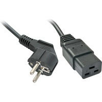 Lindy Schuko to IEC C19 Mains Cable, 2m