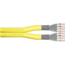 Digitus Cat.7A S/FTP, installation cable, 500 m, duplex, Cca