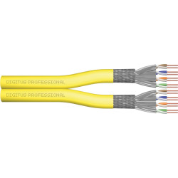 Digitus Cat. 7A class FA, S/FTP, Twisted Pair installation cable, 500 m, duplex, 1500 MHz
