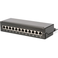 Digitus Desktop CAT 6A, class EA patch panel, shielded, black