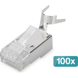 Digitus Modular Plug for Round Cable, CAT 6A, shielded - 100 pieces