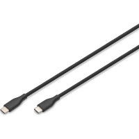 Digitus USB-C silicone connection cable, 2m, black