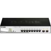 D-Link DGS-1210-10P Vadīts L2 Gigabit Ethernet (10/100/1000) Power over Ethernet (PoE) 1U Melns