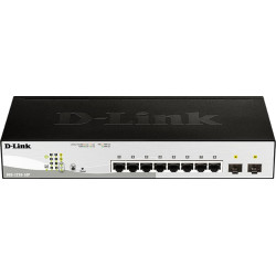 D-Link DGS-1210-10P Vadīts L2 Gigabit Ethernet (10/100/1000) Power over Ethernet (PoE) 1U Melns
