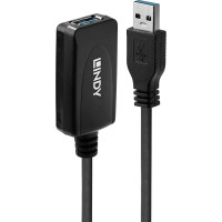Lindy USB 3.0 Aktiv-Verlängerung Typ A/A M/F 5m