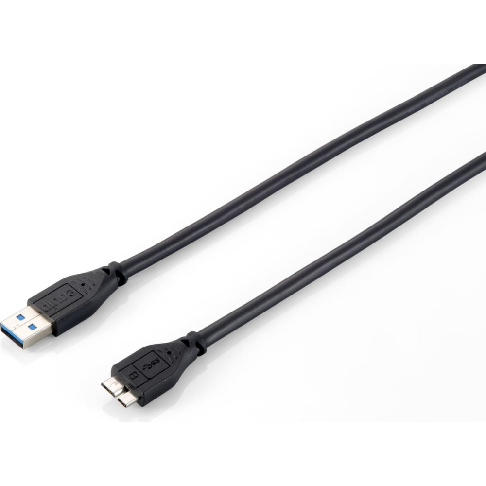 Equip 128397 USB kabelis USB 3.2 Gen 1 (3.1 Gen 1) 1,8 m USB A Micro-USB B Melns