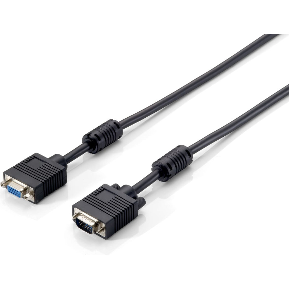 Equip 118802 VGA kabelis 5 m VGA (D-Sub) Melns