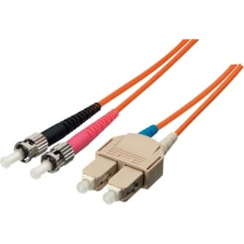 Equip LWL Patchkabel ST->SC 10.00m Singlemode Duplex OS2  ge Polybeutel