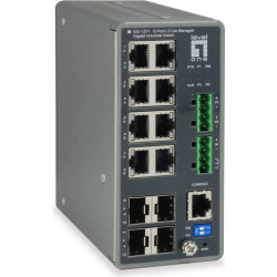 Level One LevelOne IGU-1271 tīkla pārslēgs Vadīts L3 Gigabit Ethernet (10/100/1000) Pelēks