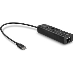 Lindy USB 3.2 Type C Hub & Gigabit Ethernet Converter