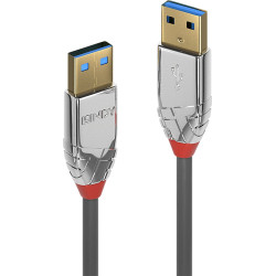 Lindy 3m USB 3.2 Type A to A Cable, 5Gbps, Cromo Line