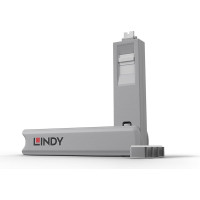 Lindy USB Type C Port Blocker Key - Pack of 4 Blockers, White