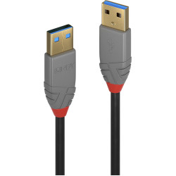 Lindy 5m USB 3.2 Type A Cable, 5Gbps, Anthra Line