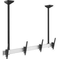 Equip 650373 televizora stiprinājums 139,7 cm (55") Melns, Sudrabs