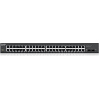 Zyxel GS1900-48HPv2 Vadīts L2 Gigabit Ethernet (10/100/1000) Power over Ethernet (PoE) Melns
