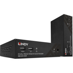 Lindy 100m Cat.6 Dual Head HDMI, USB & RS232 Extender