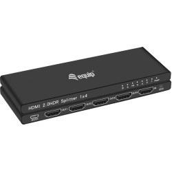 Equip HDMI Splitter 2.0 4 Port Ultra Slim 4K/60Hz schwarz