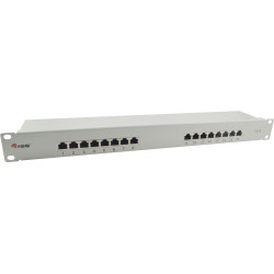 Equip Patchpanel 16x RJ45 Cat6  19" 1HE grau