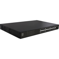 Level One LevelOne GEP-2821 tīkla pārslēgs Nepārvaldīts Gigabit Ethernet (10/100/1000) Power over Ethernet (PoE) 1U Melns