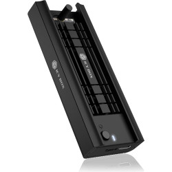 Icy Box IB-180MC-C31 SSD diska korpuss Melns M.2