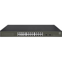 Level One LevelOne GES-2126 tīkla pārslēgs Vadīts L2 Gigabit Ethernet (10/100/1000) Melns