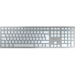 Cherry KW 9100 SLIM FOR MAC tastatūra Universāls USB + Bluetooth QWERTZ Vācu Sudrabs
