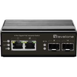 Level One LevelOne IGP-0432 tīkla pārslēgs Nepārvaldīts Gigabit Ethernet (10/100/1000) Power over Ethernet (PoE) Melns