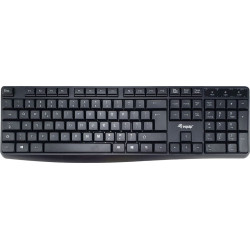 Equip 245215 tastatūra Birojs USB QWERTY Amerikāņu angļu valoda Melns