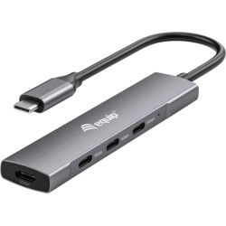 Equip USB-Hub 4-Port 3.2/C->4x3.0      ohne Netzteil grau