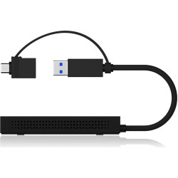 Icy Box IB-SPL1029AC USB grafiskais adapteris 3840 x 2160 pikseļi Melns