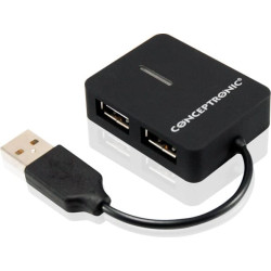 Conceptronic USB-Hub 4-Port 2.0  ->4x2.0       o.Netzteil ws
