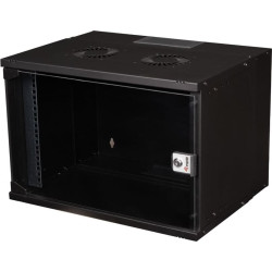 Equip EWM-07-5440-B statnis 7U Pie sienas stiprināms statīvs Melns