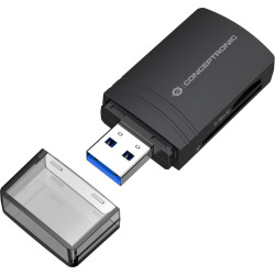 Conceptronic BIAN06B karšu lasītājs USB 3.2 Gen 1 (3.1 Gen 1) Type-A Melns