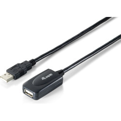 Equip USB Kabel 2.0 A -> A Verl. St/Bu  5.00m 480Mbps akt.sw