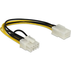 Delock Power Cable PCI Express 6 pin female > PCI Express 8 pin male 20 cm