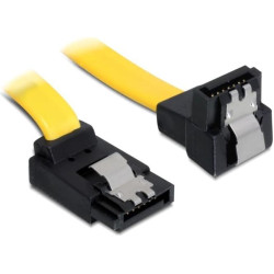Delock SATA 6 Gb/s Cable upwards angled to downwards angled 50 cm yellow