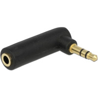 Delock Adapter Audio Stereo Jack 3.5 mm 3 Pin male > female angled