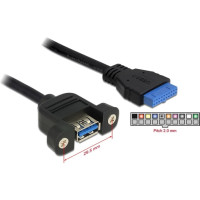 Delock Cable USB 3.0 pin header female > 1 x USB 3.0-A female