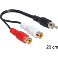 Delock Cable RCA 2 x female > RCA 1 x male 0,2 m