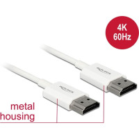 Delock Cable High Speed HDMI with Ethernet - HDMI-A male > HDMI-A male 3D 4K 4.5 m Active Slim High Quality