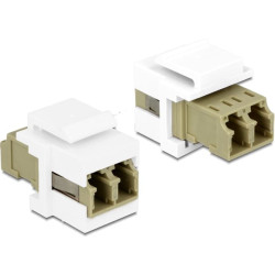Delock Keystone Module LC Duplex female > LC Duplex female multi-mode