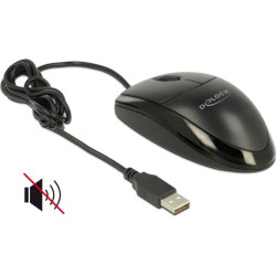 Delock Optical 3-button USB Desktop Mouse – Silent