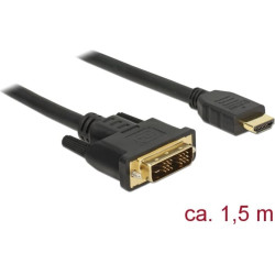 Delock HDMI to DVI 18+1 cable bidirectional 1.5 m